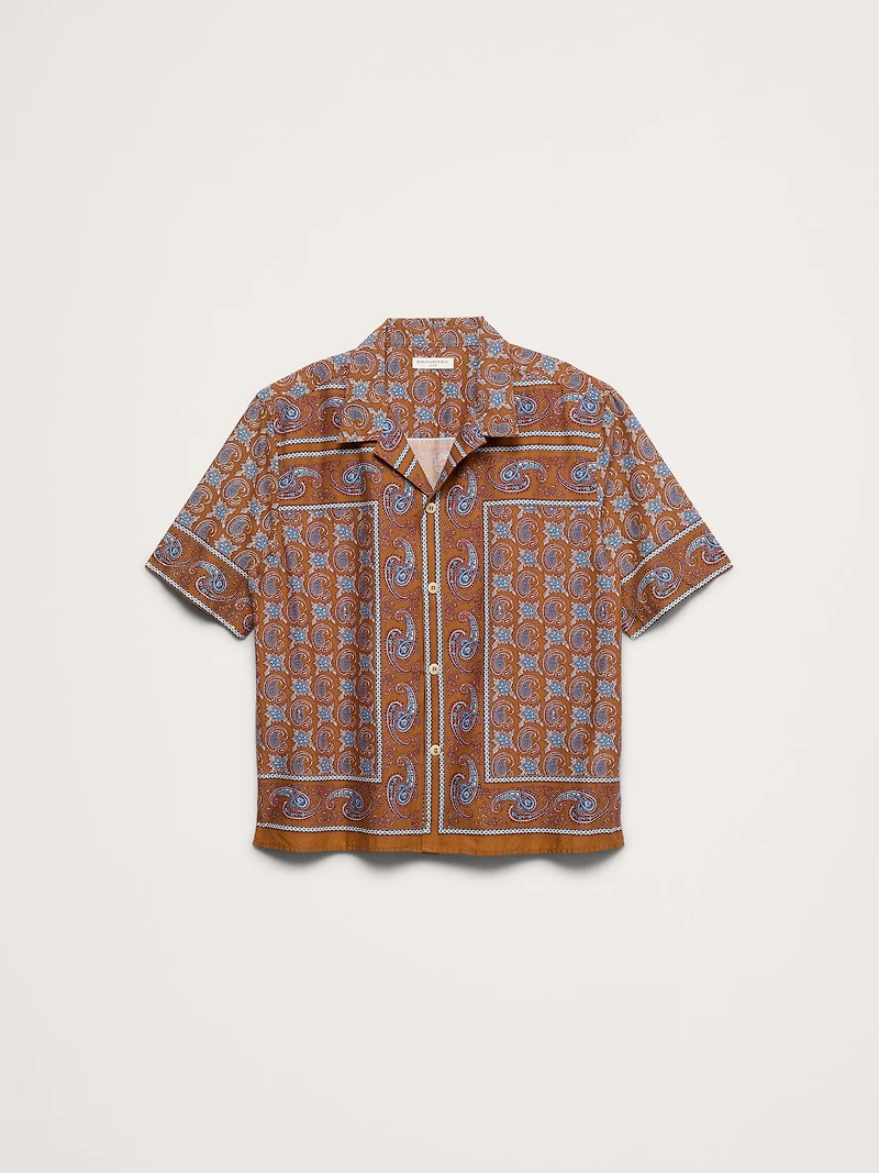 Relaxed-Fit Cotton Poplin Resort Shirt