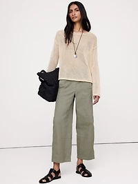 Mid-Rise Relaxed Painter Pull-On Pant
