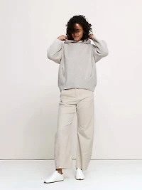 Wool-Cashmere Sweater Hoodie