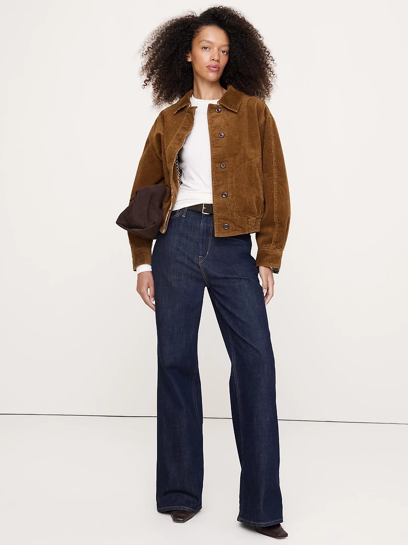 Luxe Wool-Blend Crew-Neck Top
