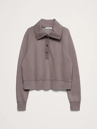 French Terry Stand-Collar Sweatshirt