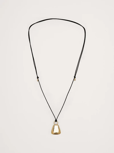 Flask Leather Cord Necklace
