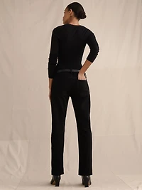 Low-Rise Kick-Straight Jean