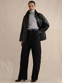 Ultra High-Rise Barrel Jean