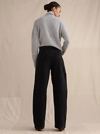 Ultra High-Rise Barrel Jean