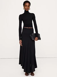 Drapey Georgette Maxi Skirt