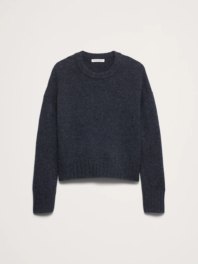 Oversized Midweight Cashmere Crew-Neck Sweater