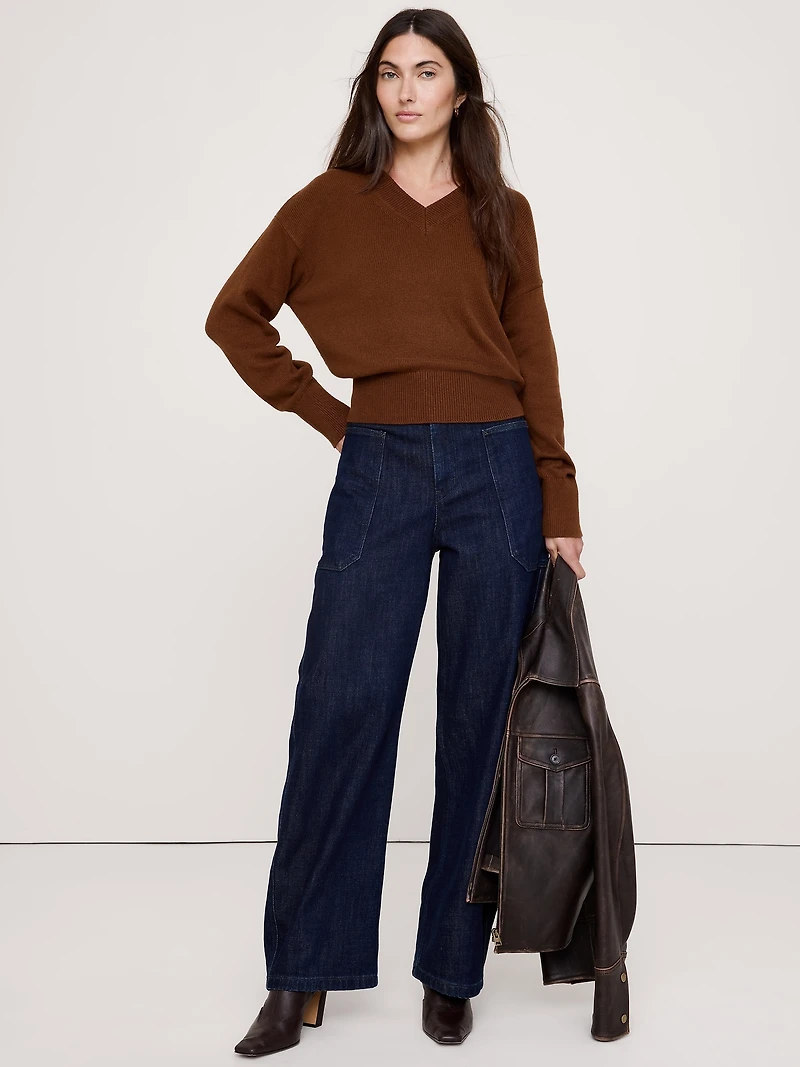 Oversized Italian Cotton-Cashmere Sweater