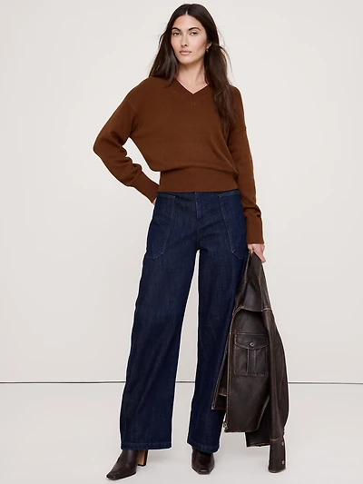 Oversized Italian Cotton-Cashmere Sweater