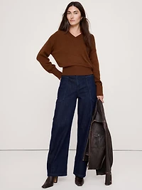 Oversized Italian Cotton-Cashmere Sweater