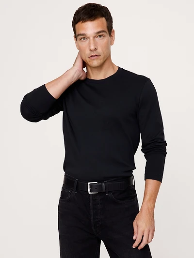 Luxury-Touch Long-Sleeve T-Shirt