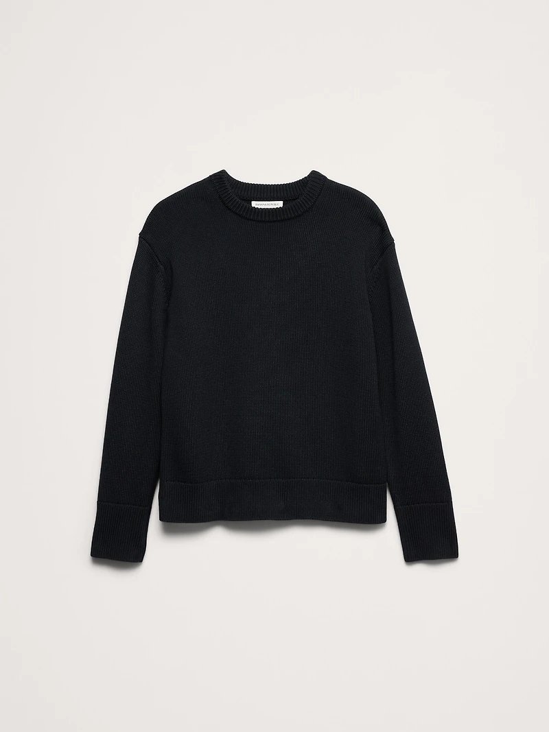 Cotton Crew-Neck Sweater