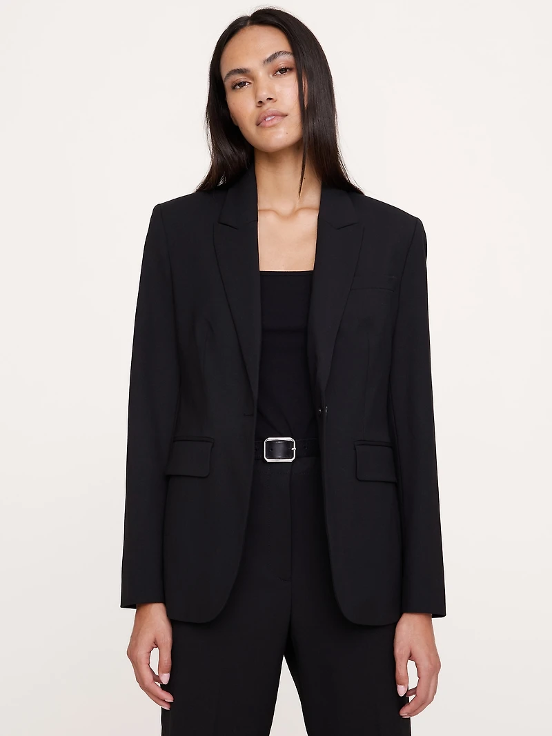 Slim Italian Lightweight Wool Blazer