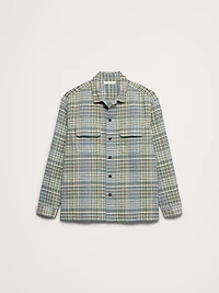 Relaxed-Fit Textured Flannel Shirt