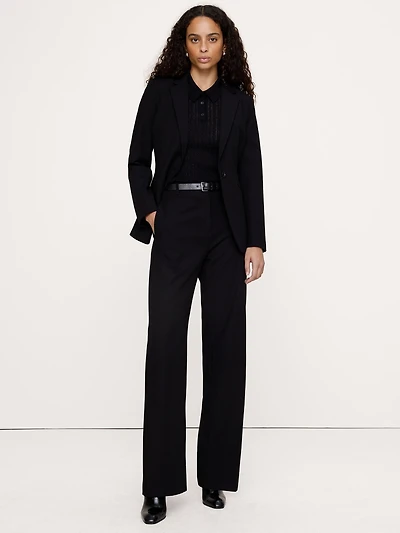 Ultra High-Rise Modern Straight City Stretch Pant