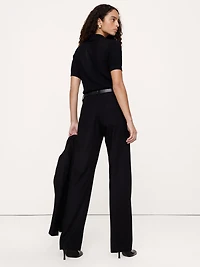 Ultra High-Rise Modern Straight City Stretch Pant