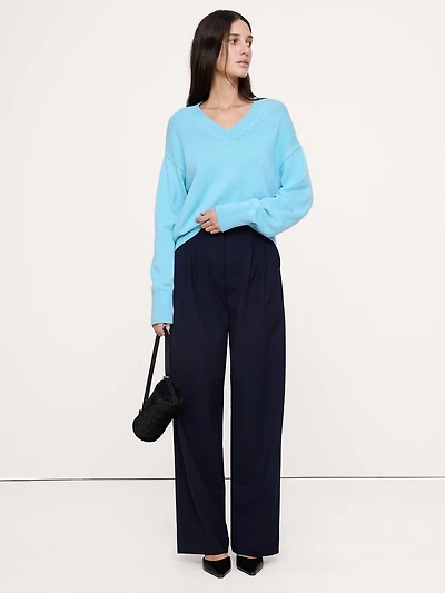 Oversized Italian Cotton-Cashmere Sweater