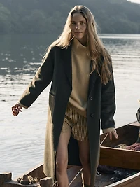 Wool-Cashmere Funnel-Neck Sweater