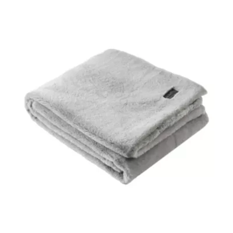 Faux Fur Solid Microfiber Throw Blanket