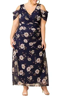 Women's Plus Seraphina Mesh Gown