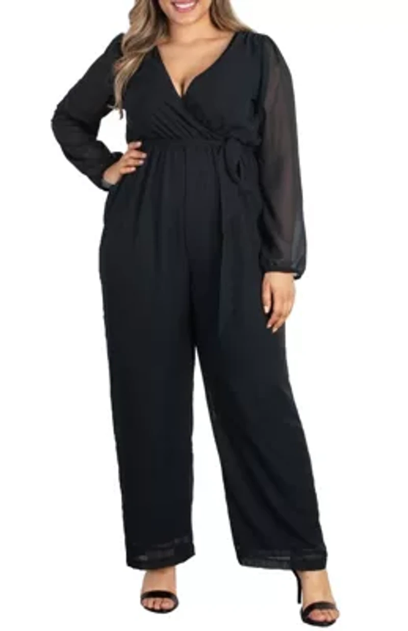 Women's Plus Celina Chiffon Jumpsuit