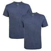 2-Pack Men's Modal Short Sleeve Henley T-Shirt