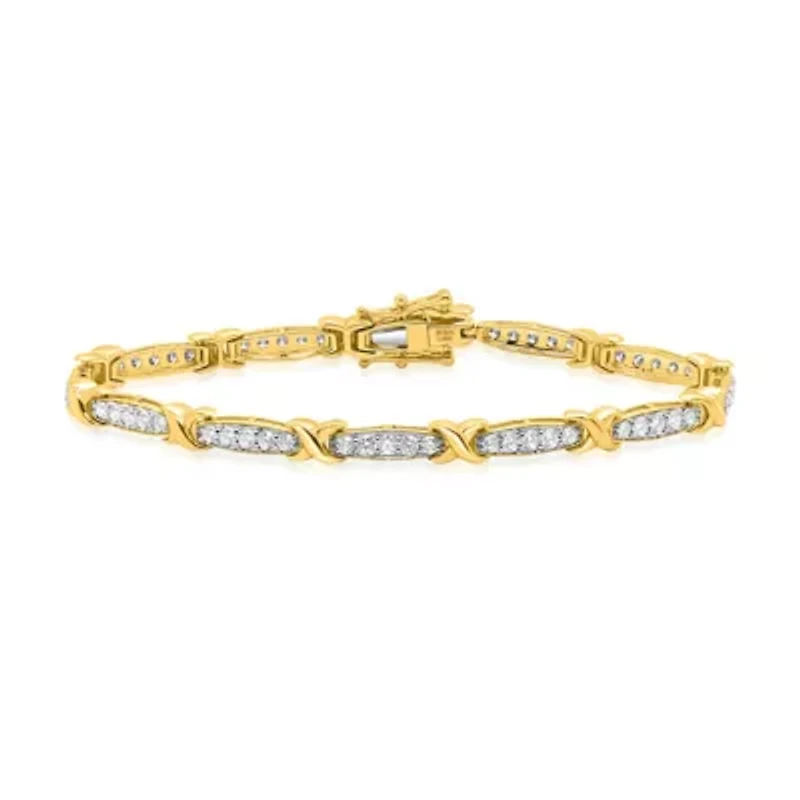 Lab Created 2CTW Grown Diamond Bracelet Sterling Silver