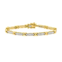 Lab Created 2CTW Grown Diamond Bracelet Sterling Silver