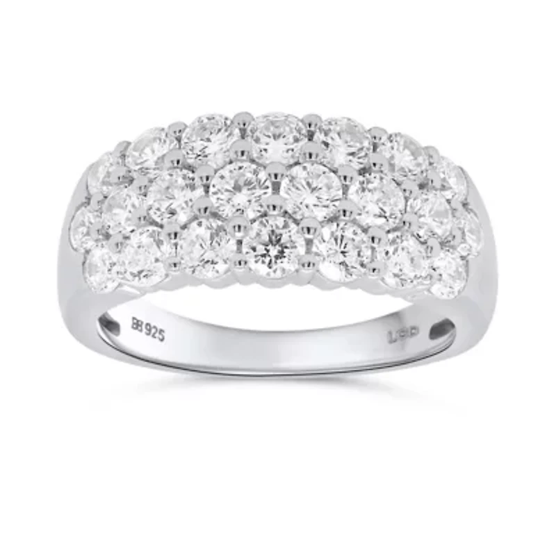 Lab Created 2CTW Grown Diamond Statement Ring Sterling Silver