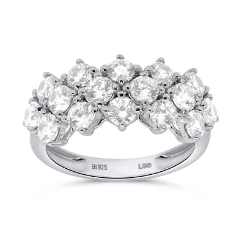 Lab Created 2CTW Grown Diamond Fashion Ring Sterling Silver