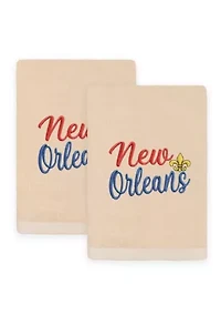 Mardi Gras NEW ORLEANS Hand Towels Set of 2