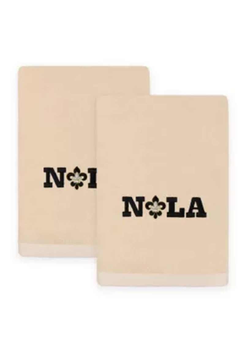 Mardi Gras NOLA Hand Towels Set of 2