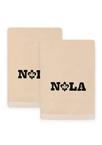Mardi Gras NOLA Hand Towels Set of 2