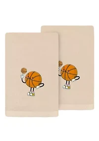 Basketball Player Hand Towels Set of 2