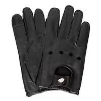 Women's Leather Touch Screen Driving Gloves