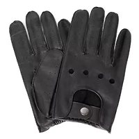 Men's Leather Touch Screen Driving Gloves