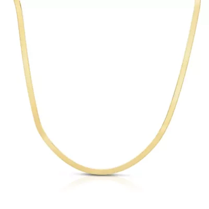 14k Gold 4.6mm Imperial Herringbone Chain Necklace