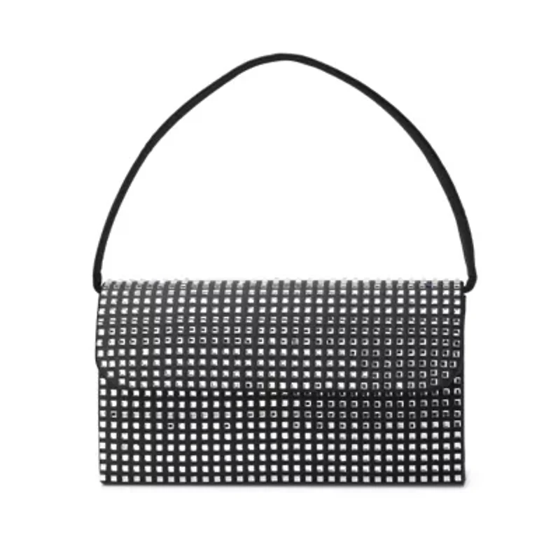 Shana, Rhinestone Covered Satin Handbag