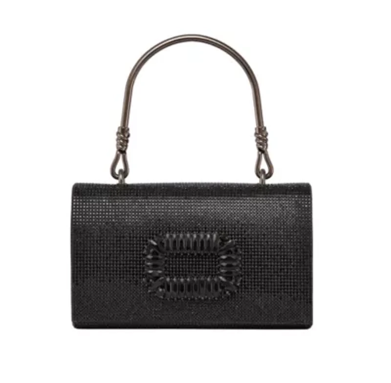 Cindy, Elegant Rhinestone Satin Handbag
