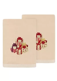 Christmas Packages Hand Towels Set of 2