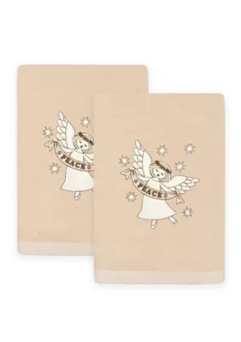 Christmas ANGEL Hand Towels Set of 2