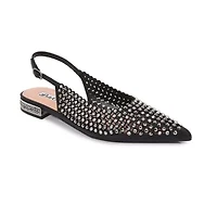 Emmy, Multi Jewels Flat Slingback
