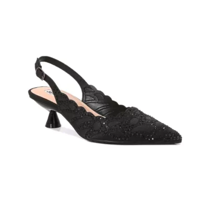 Kaite, Scallop Top Line Slingback