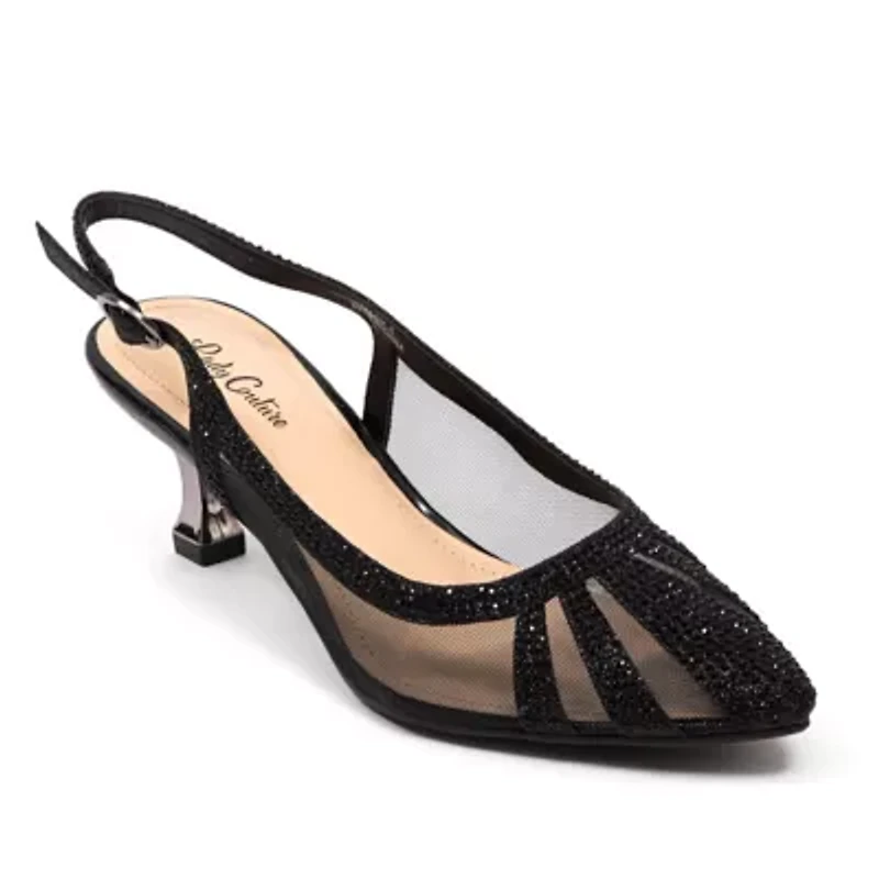 Macy, Rhinestone Trimmed Slingback Pump