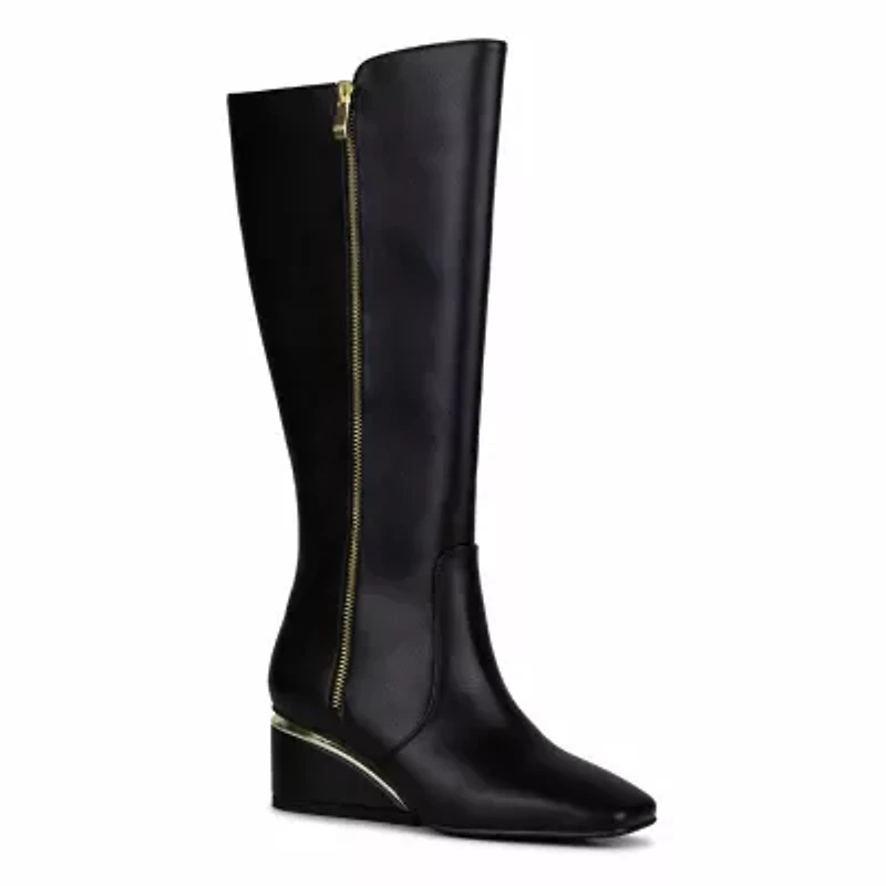 Morgan, Metal Trim Wedge Tall Boot