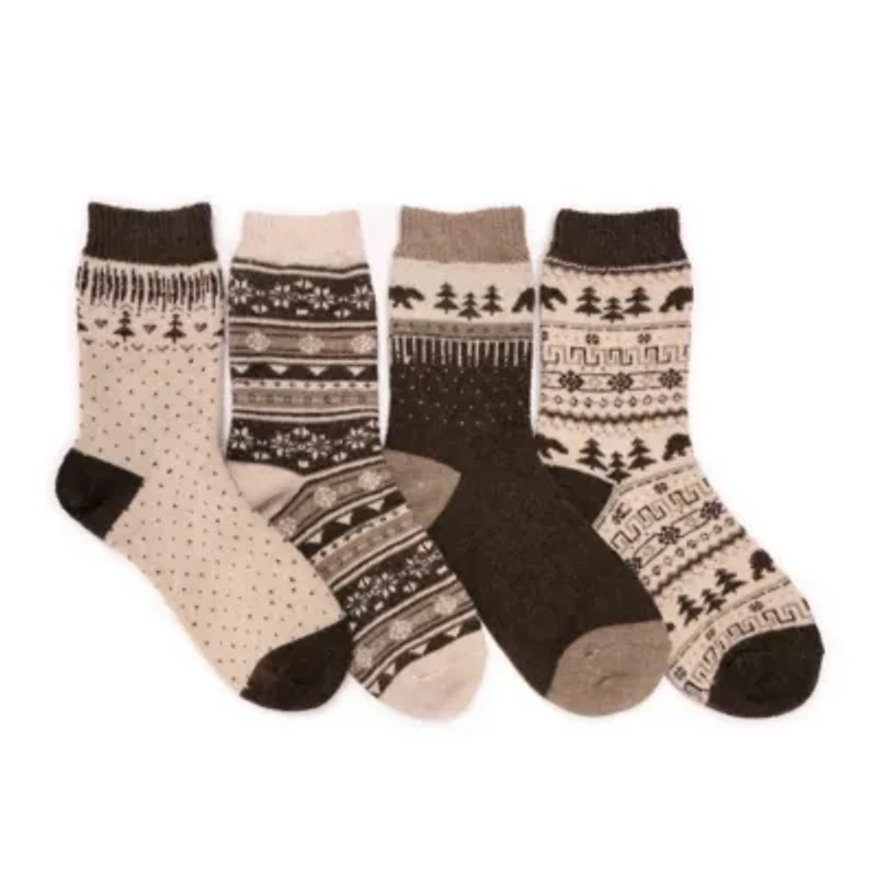 4 Pack Holiday Boot Socks