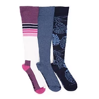 3 Pack Cotton Compression Knee-High Socks