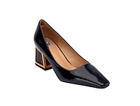 Blink, Square Toe Pump On A Architectural Heel