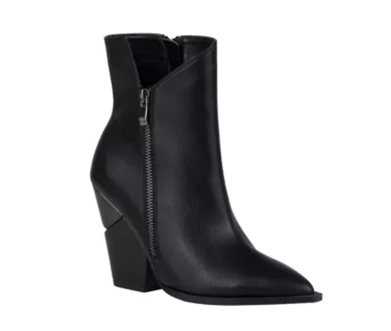 Galaxy, Side Zipper Metal Heel Bootie