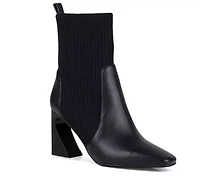 Lexi, Knit & Napa Bootie